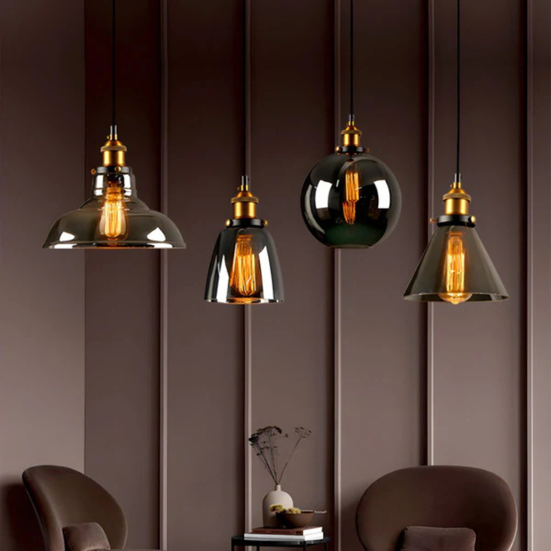 Maliben | Vintage Pendant Lamp Glass | Stylish Dining Table Lamp