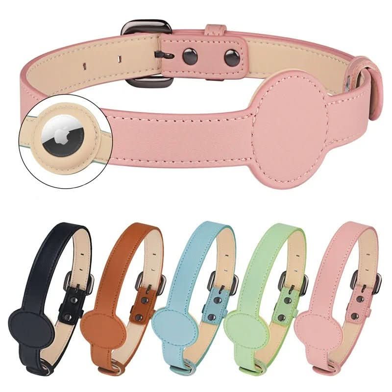 Maliben | EDOUARD – Elegant dog collar with AirTag holder & weatherproof design