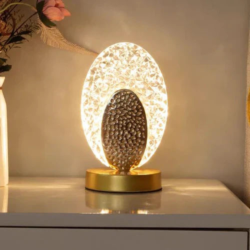 Maliben | Plumalux Table Lamp Peacock Design | Cordless & Usb Rechargeable | Dimmable Led Light | 22×13.5 Cm | Abs Housing
