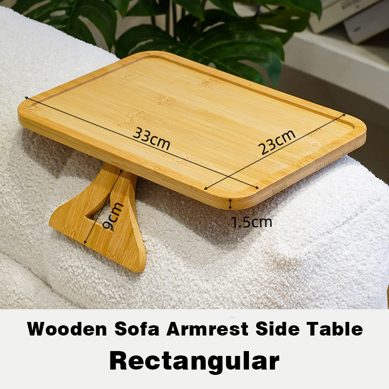 Maliben | Wooden Sofa Armrest Side Table