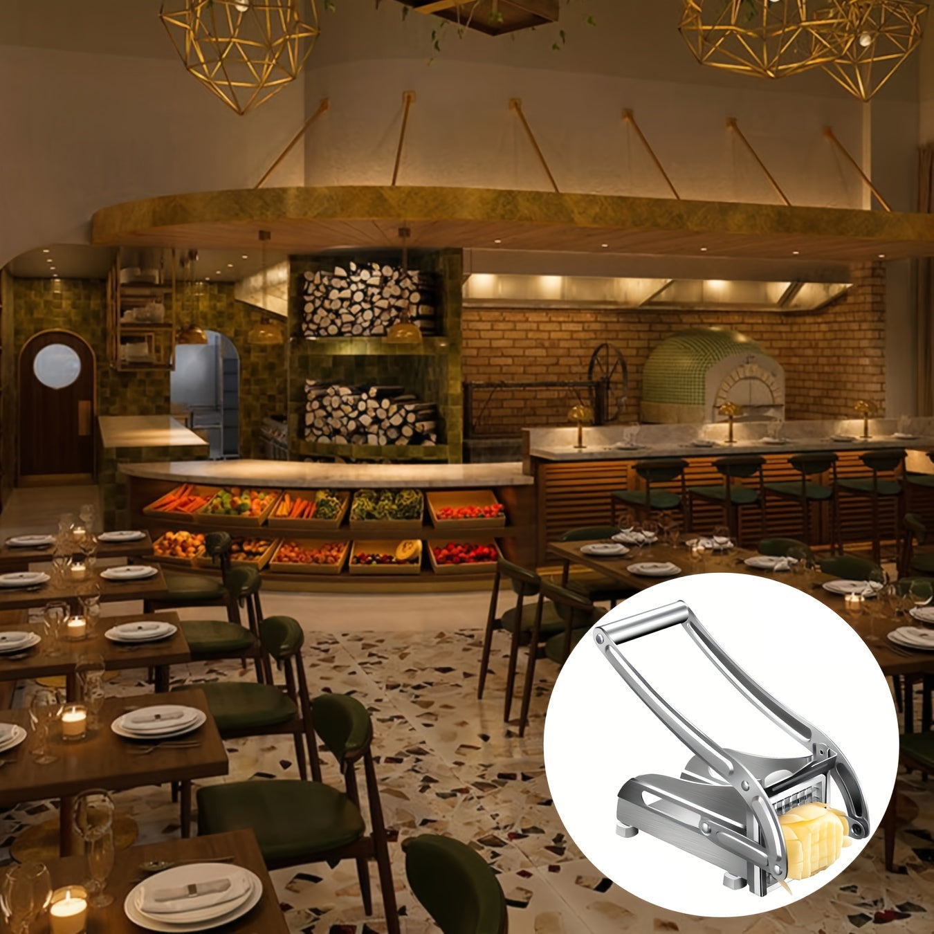 Maliben | Fritzo Vegetable Cutter - The Stylish Stainless Steel Cutter For Perfect Vegetables