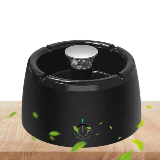 Maliben Odorless Smoke-Free Ashtray - Portable Smoke Catcher with Scent Filter