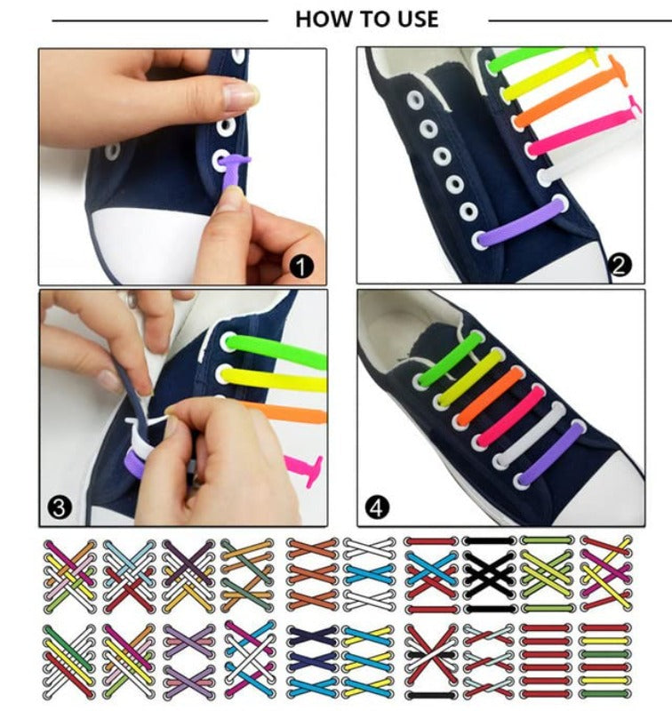 Maliben | Elastic Silicone No-Tie Shoelaces