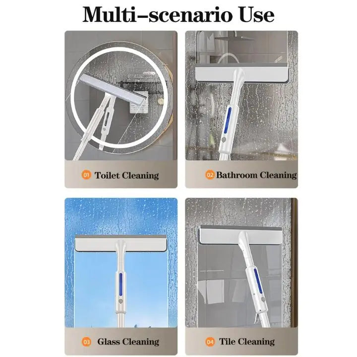 Maliben | 3-In-1 Window Cleaner With Extension & Spray Function + 3 Cloths