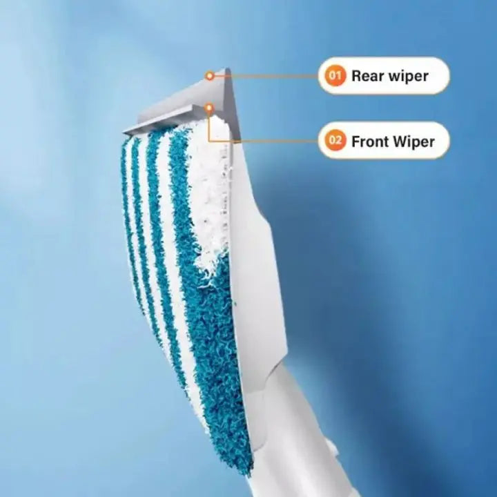Maliben | 3-In-1 Window Cleaner With Extension & Spray Function + 3 Cloths