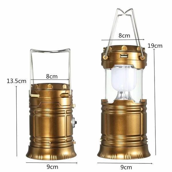 Maliben | 3-In-1 Led Solar Camping Lantern