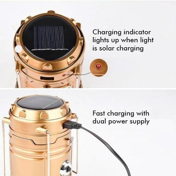Maliben | 3-In-1 Led Solar Camping Lantern
