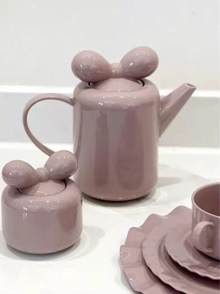 Maliben | Bow Knot Design Porcelain Tea Pot