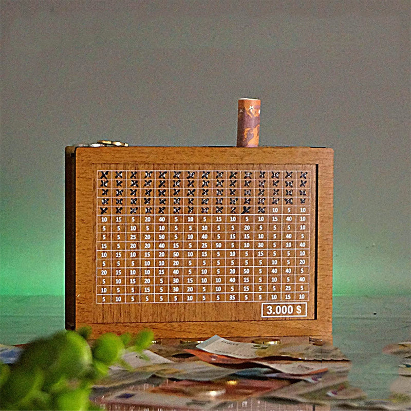 Maliben | Wooden Piggy Bank With Counter