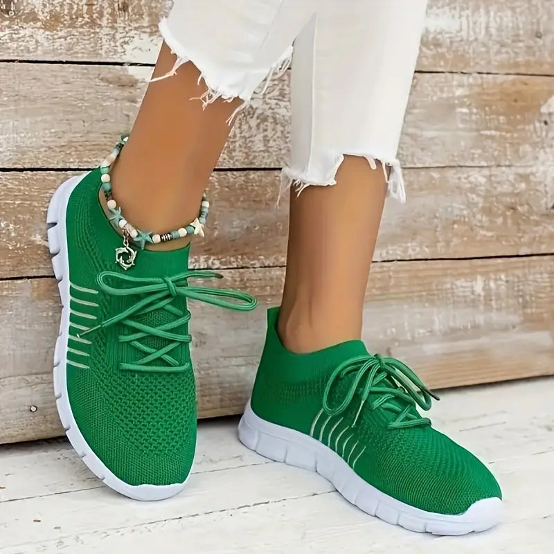 Maliben | Breathable Lace-Up Running Trainer Sneakers