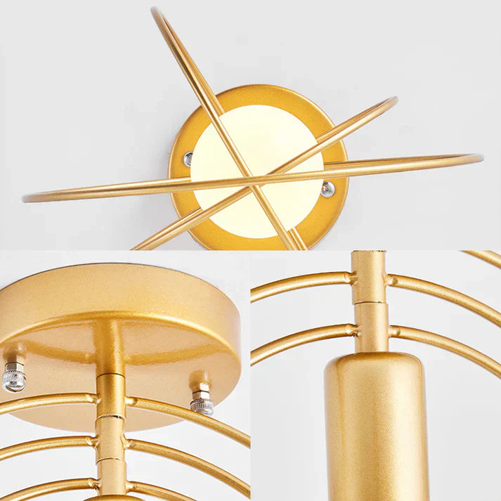 Maliben | Modern Ring-Shaped Ceiling Lamp Gold