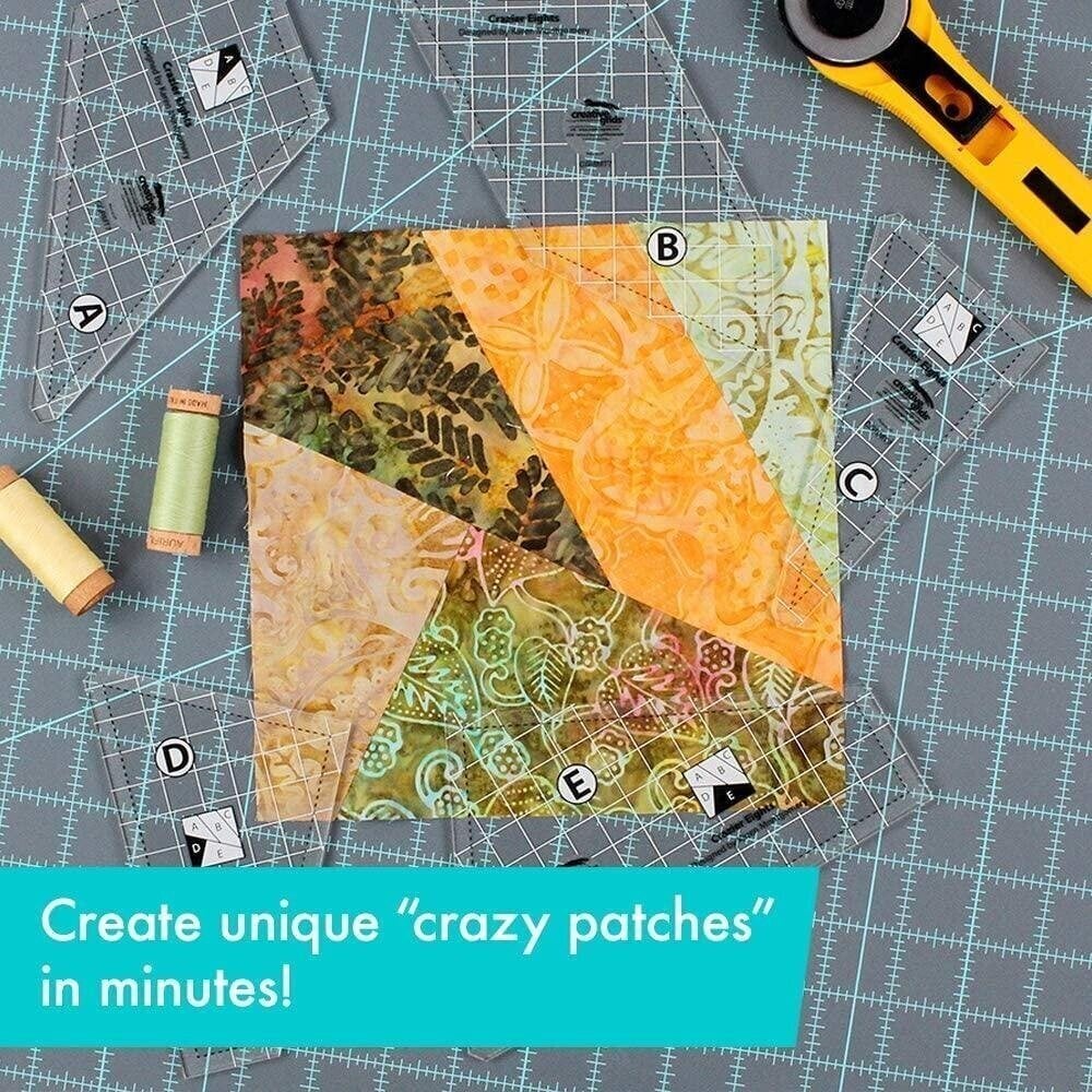 Maliben Quilting Cutting Template Set — Non-Slip Acrylic Guide
