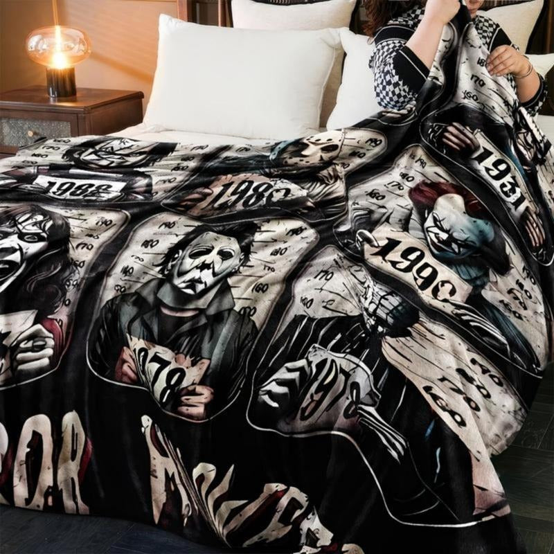 Maliben | Soft Funny Horror-Themed Throw Blanket