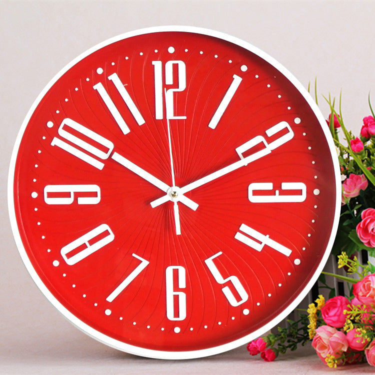 Maliben | Large Letter Classroom Silent Clock 30 cm Battery Operated