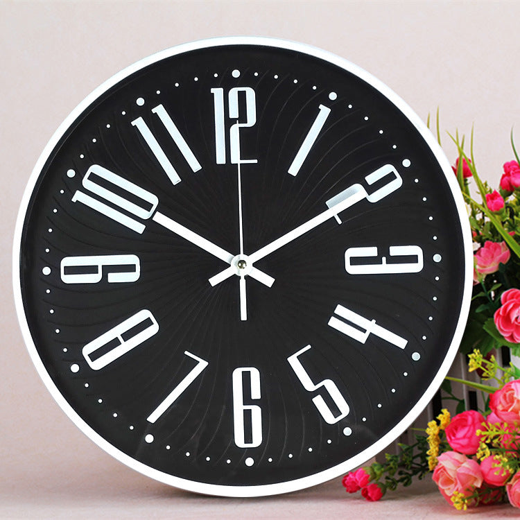 Maliben | Large Letter Classroom Silent Clock 30 cm Battery Operated