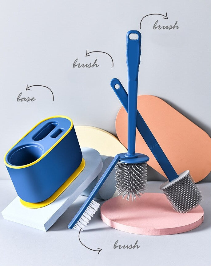 Maliben | Wall-Mounted Toilet Cleaner Drainer Brush Set