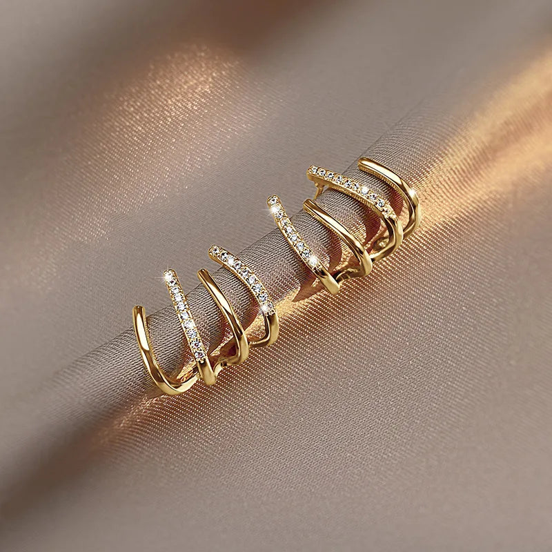 Maliben | Women’S Twist Earrings | Lightweight Statement Jewelry | Hypoallergenic Finish