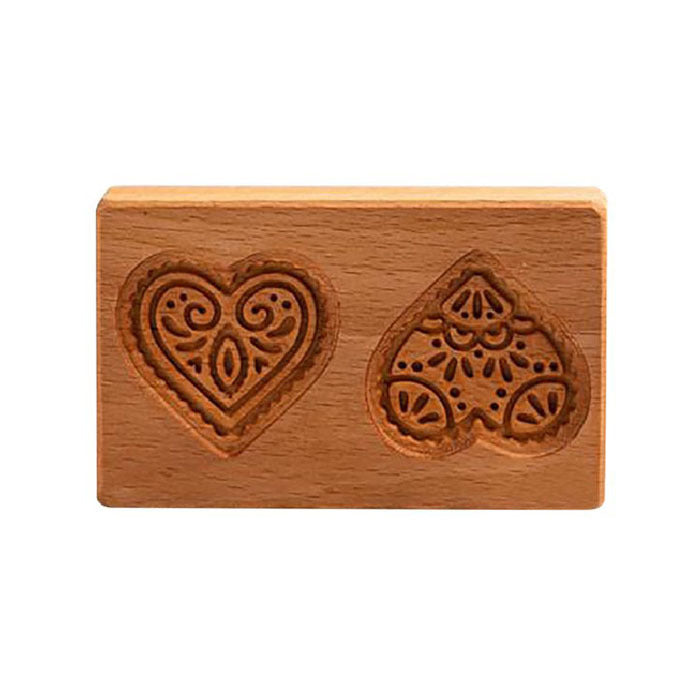 Maliben | Wooden Cookie Mold Set | Engraved Pastry Stamps | Gingerbread & Biscuit Press