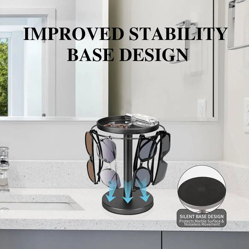 Maliben | 360° Redatable Glasses Stand – Stylish Organizer For Glasses & Accessories
