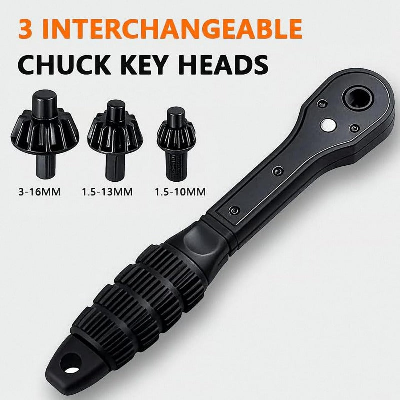 Maliben | Universal 4-In-1 Ratcheting Drill Chuck Key Set