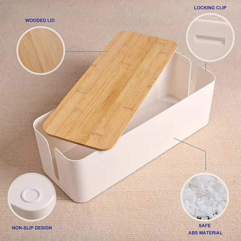 Maliben | Wire Organizer Box For Tidy Cable Management