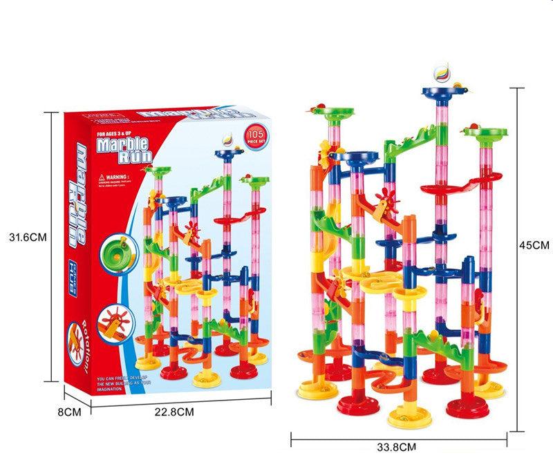 Maliben | Building Block Marble Run Pillars Playset