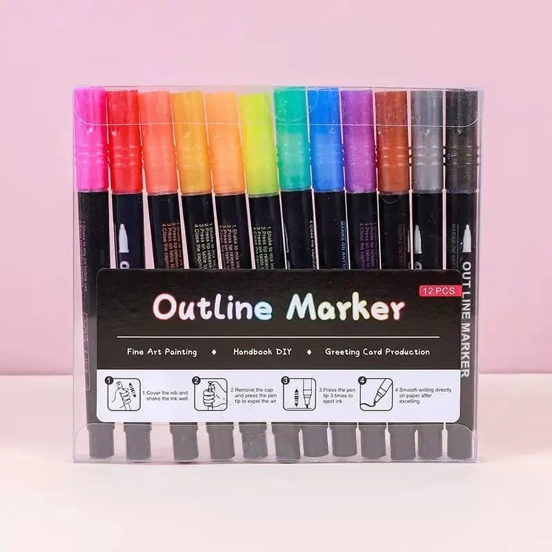 Maliben | Strahlkraft Metallic Marker Set — Make Your Art The Shining Center Of Attention!