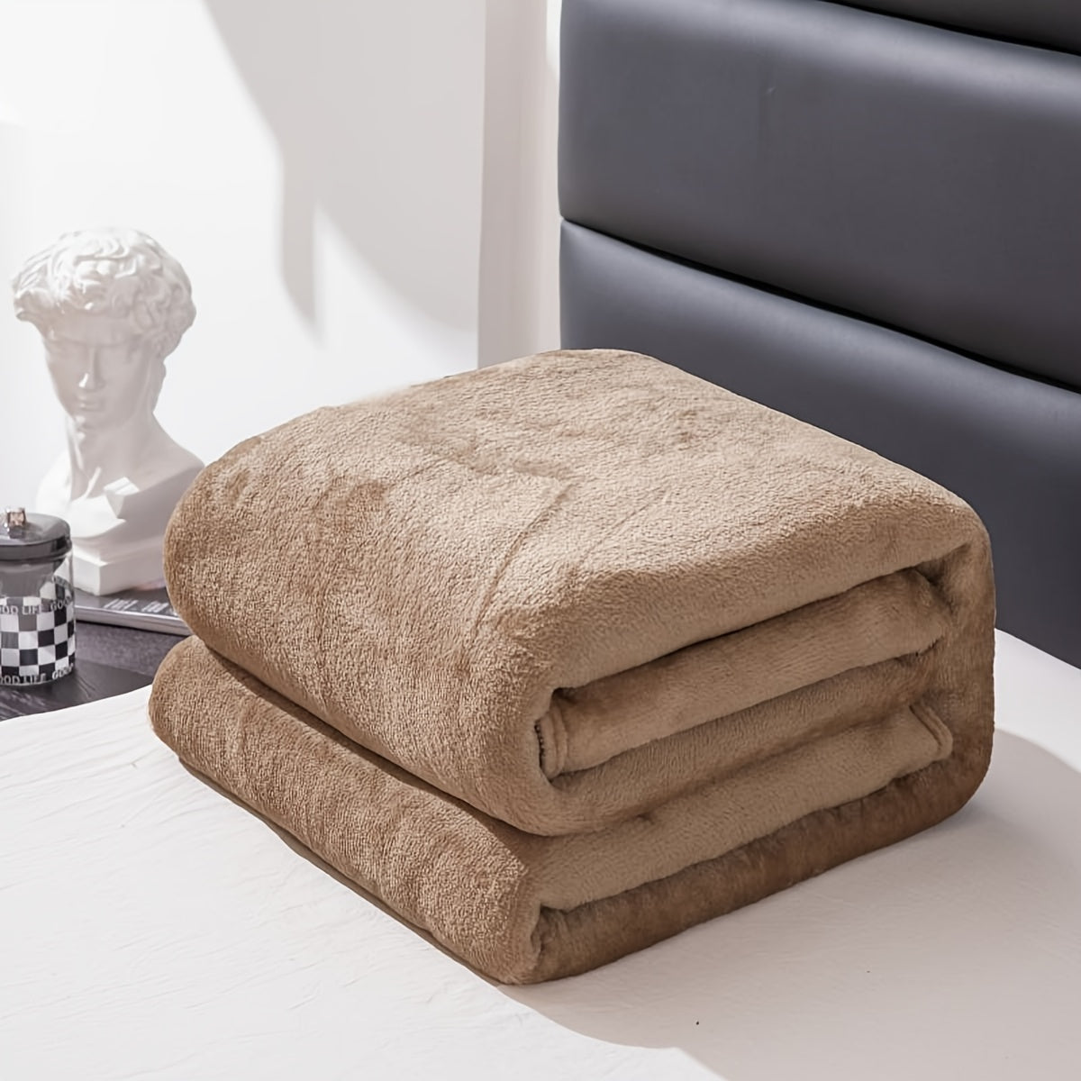 Maliben | Gray Flannel Blanket: Luxury ComFort for Every Season