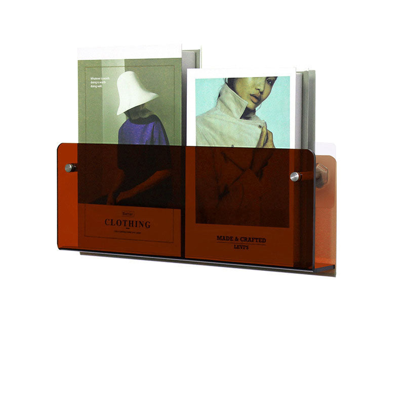 Acrylic Transparent Display Rack Wall-Hanging Bookshelf Wall Storage Shelf