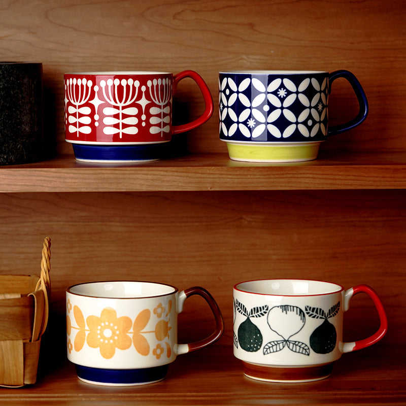 Ceramic Hanging Ear Printing Coffee Cup