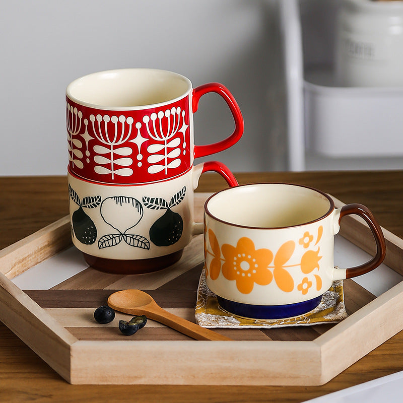 Ceramic Hanging Ear Printing Coffee Cup