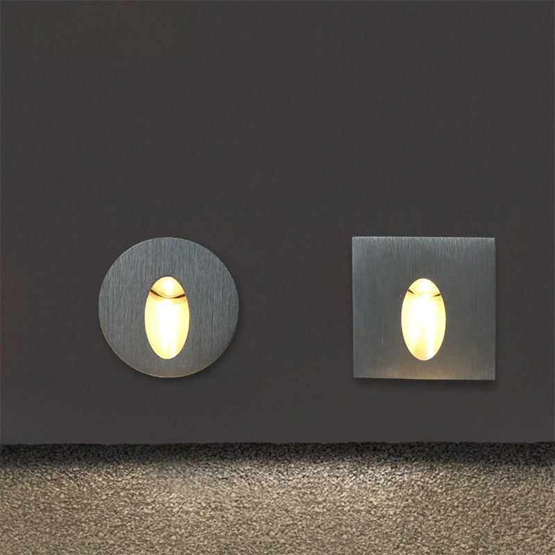 Led Foot Lights Step Lights Aluminum Embedded Corner Lights Step Lights Square Wall Lights Round Wall Aisle Lights