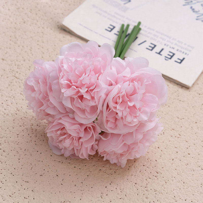 Simulation Of Peony Flower Bouquet Simulation Flower Home Decoration Crafts