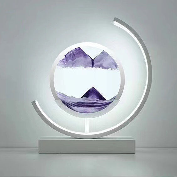 Landscape Quicksand Painting Ornaments Creative Hourglass Home Decorations