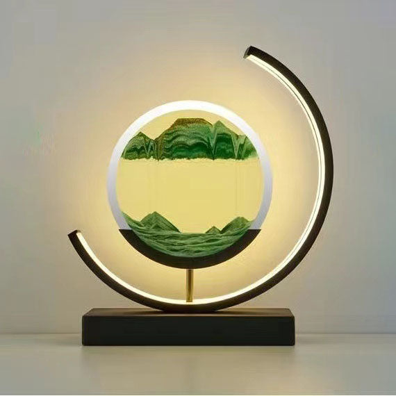 Landscape Quicksand Painting Ornaments Creative Hourglass Home Decorations
