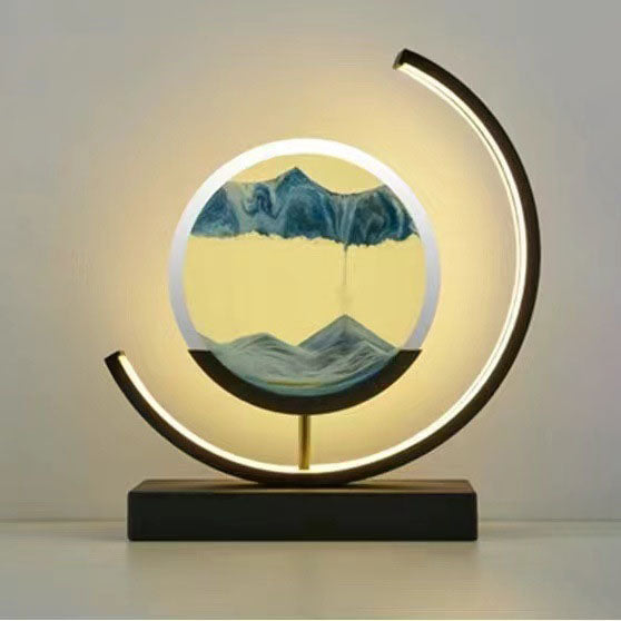 Landscape Quicksand Painting Ornaments Creative Hourglass Home Decorations
