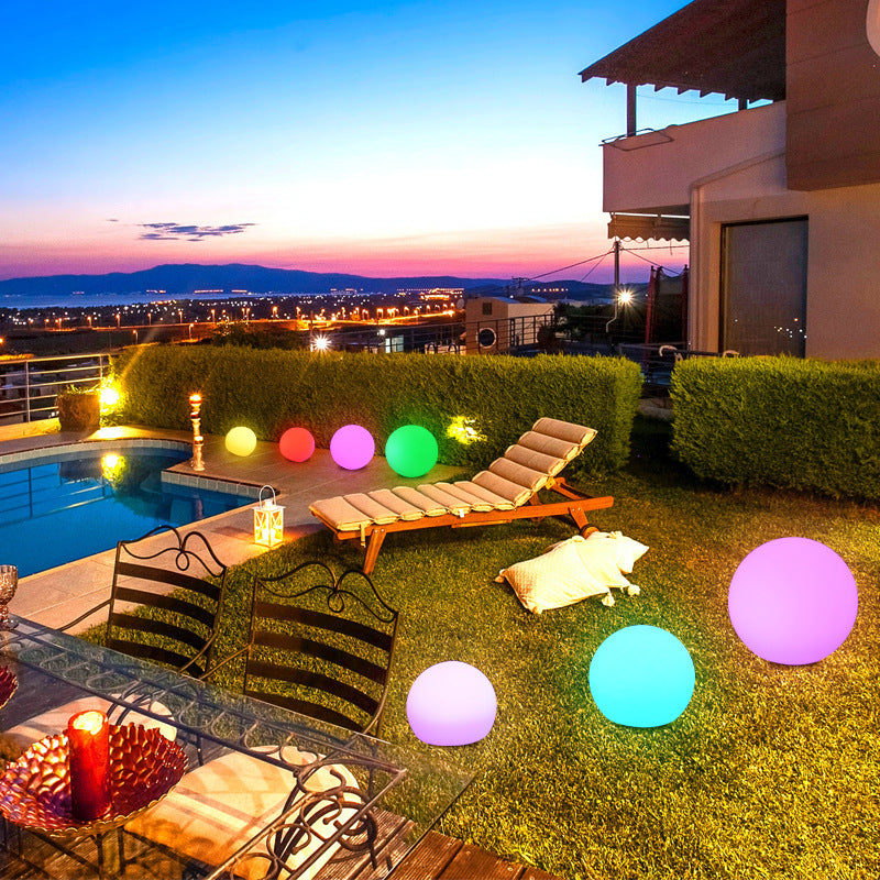 Led Luminous Ball Lamp Creative Lawn Decoration Colorful Outdoor Landscape Pe Ball Lamp Ball Led Decorative Lamp