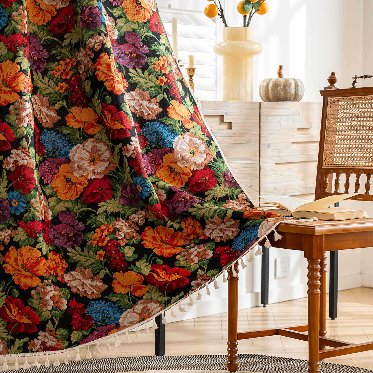 European And American Country Pastoral Finished Curtain