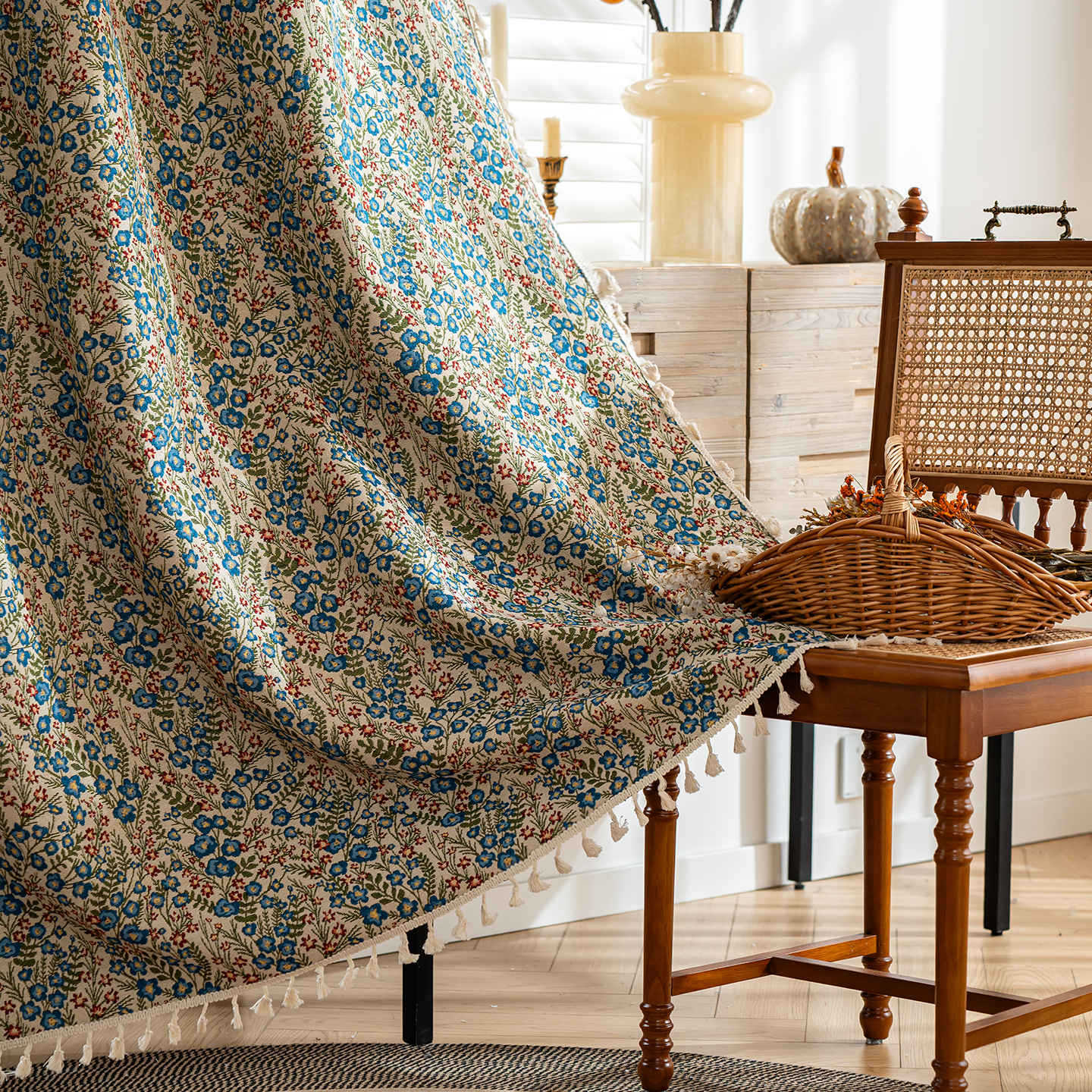 European And American Country Pastoral Finished Curtain