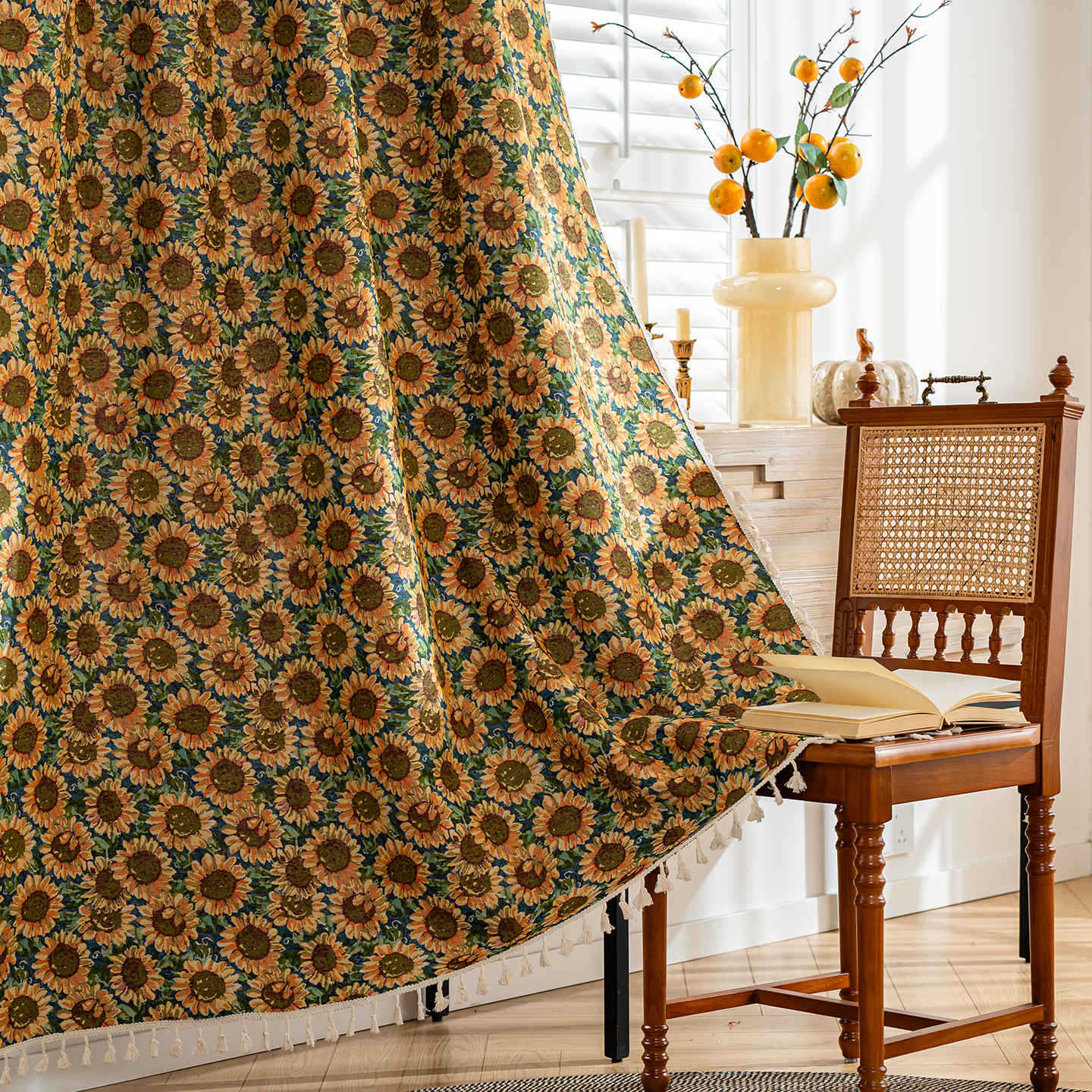 European And American Country Pastoral Finished Curtain