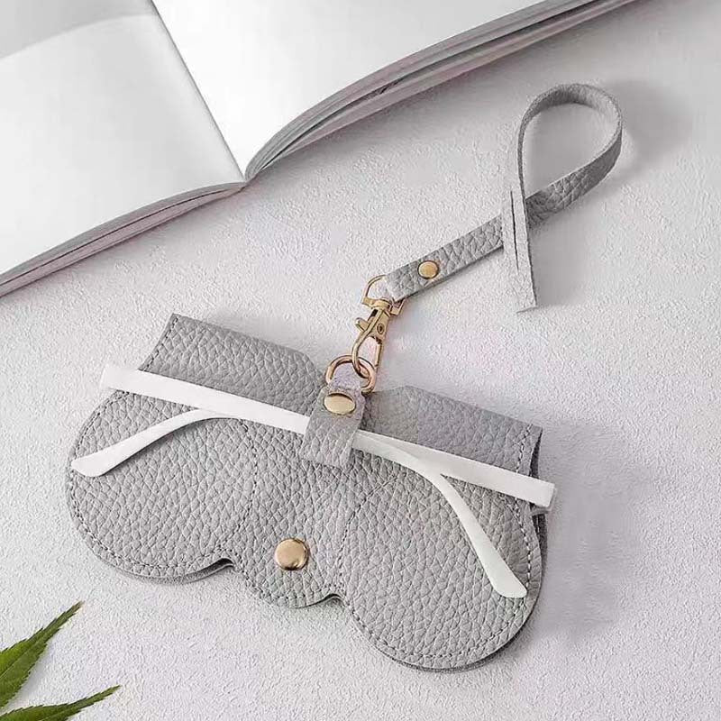 Maliben|Leather Eyeglass Case Pouch|Fashion Leather Portable For Daily Travel