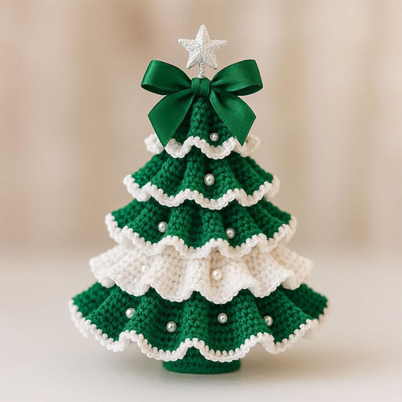Maliben | Pearlpine – Elegant Hand-Crocheted Christmas Trees