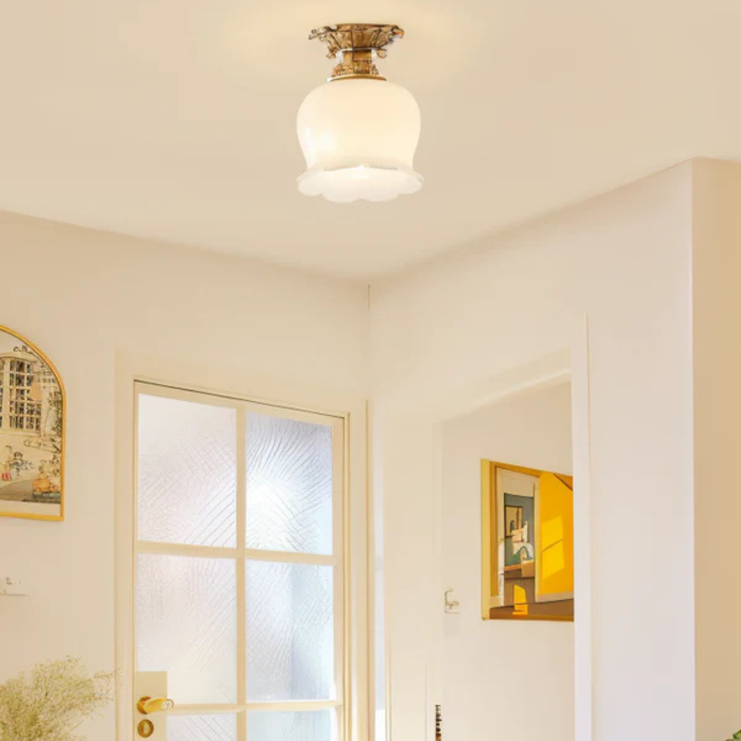 Maliben | Vintage Ceiling Lamp In Flower Shape