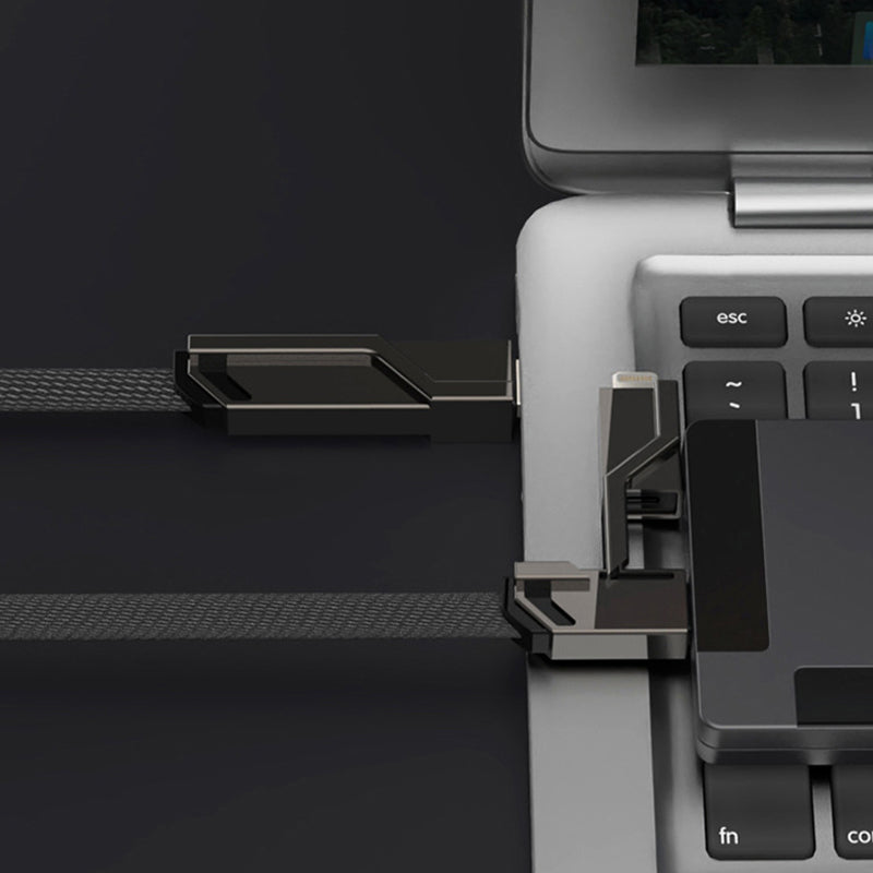 Maliben | 4-In-1 Braided Anti-Tangle Charging Cable