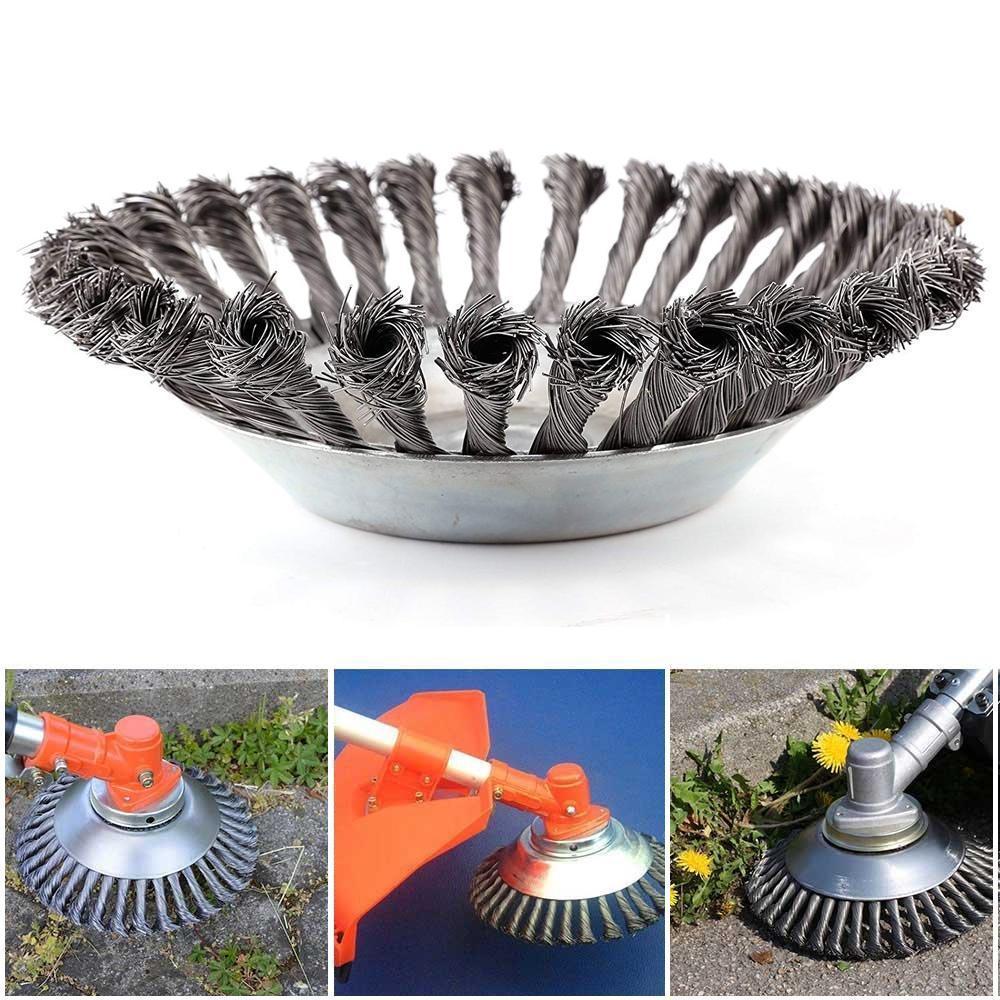 Maliben | Round Twist Wire Wheel Brush For Brushing / Weed Cutting