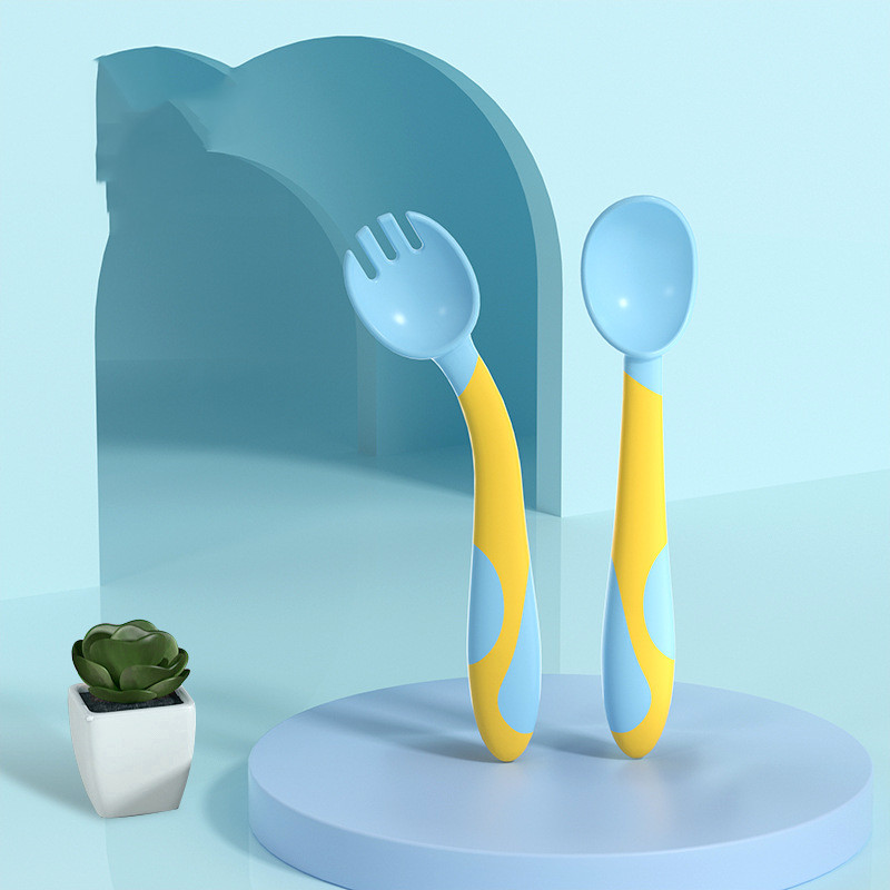Maliben | Children's Spoon And Fork Set – Non-Slip Baby Cutlery With Ergonomic Grip
