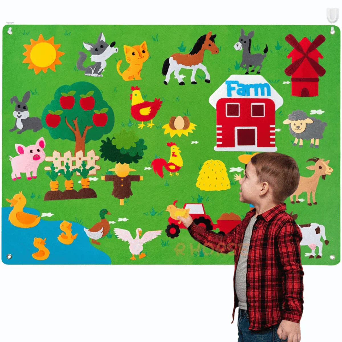 Maliben | Animal Felt Board - Endless Educational Play Fun