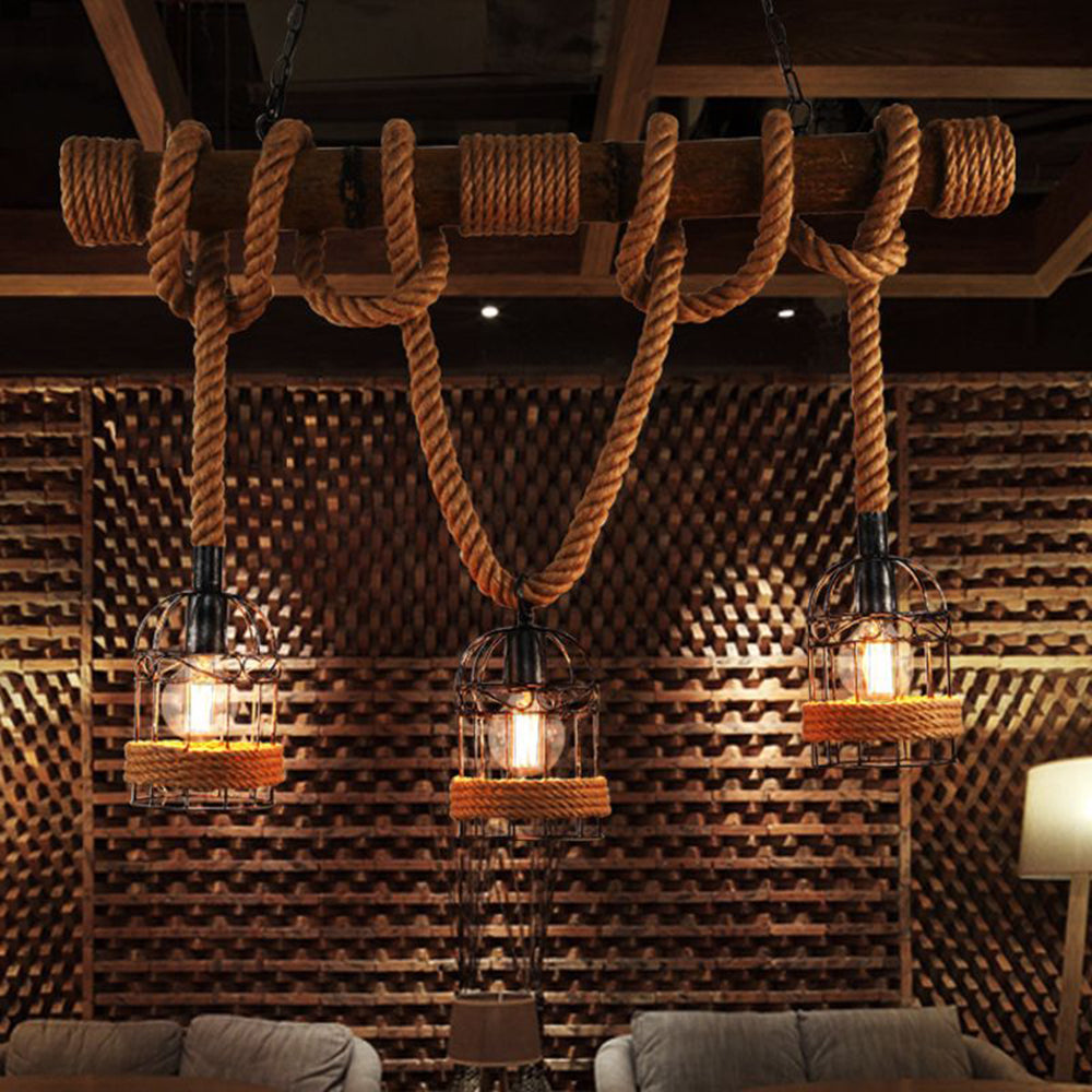 Maliben | Alessioglow - Retro Metal Wood Pendant Lamp For Atmospheric Interiors