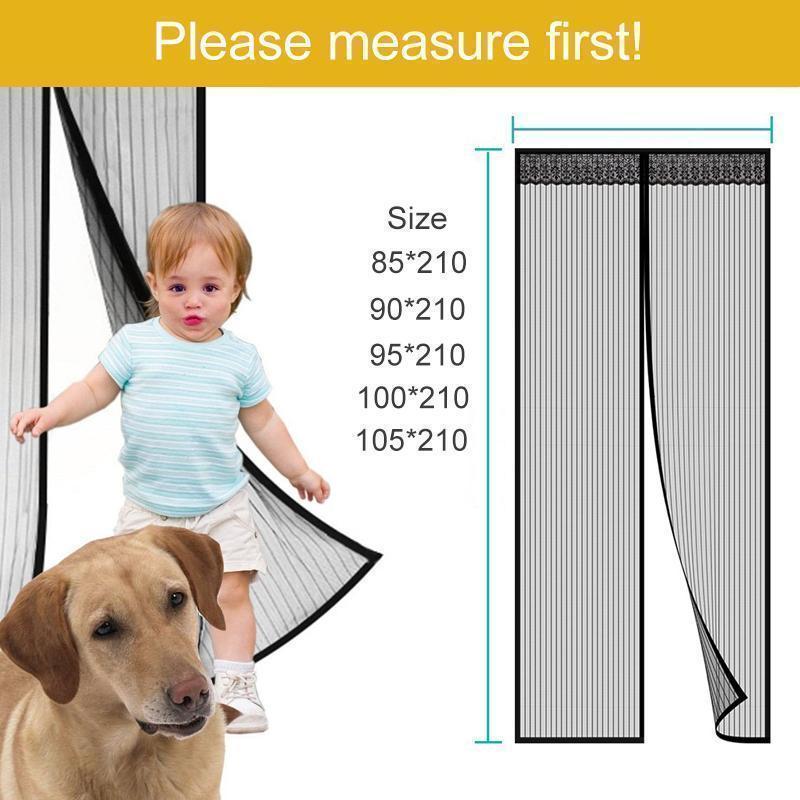 Maliben | Magnetic Fly Screen Door with Continuous Hook and Loop Fastener