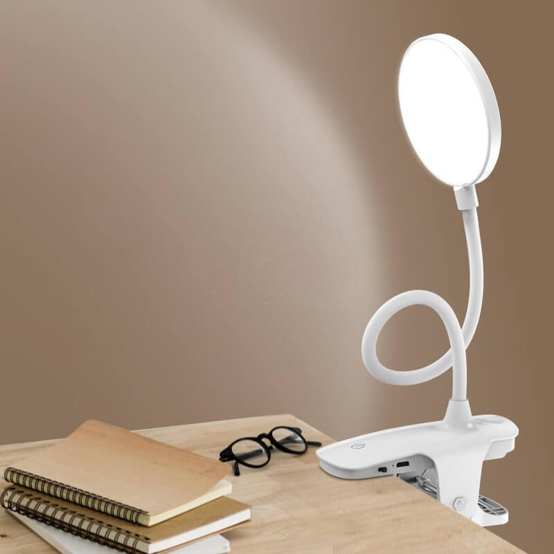 Maliben | Simple Led Clip Desk Lamp Rechargeable Eye Protection Night Light
